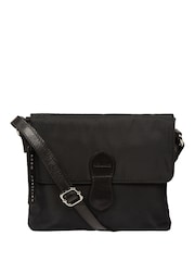 Pure Luxuries London Black 'Alizee' Canvas & Leather Cross-Body Bag - Image 3 of 6