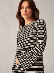 Ro&Zo Rib Flute Sleeve Dress - Image 2 of 5