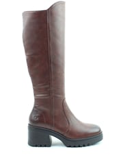 Heavenly Feet Ladies Vegan Friendly Tall Brown Boots - Image 1 of 4
