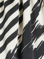 River Island Black Striped Halter Neck Jumpsuit - Image 4 of 4