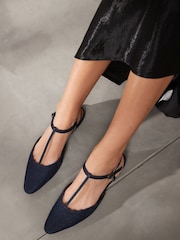 Denim Forever Comfort T Bar Slingback Shoes - Image 2 of 7