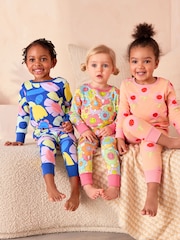 Multi Bright Character Printed Long Sleeve Snuggle Pyjamas 3 Pack (9mths-10yrs) - Image 2 of 15