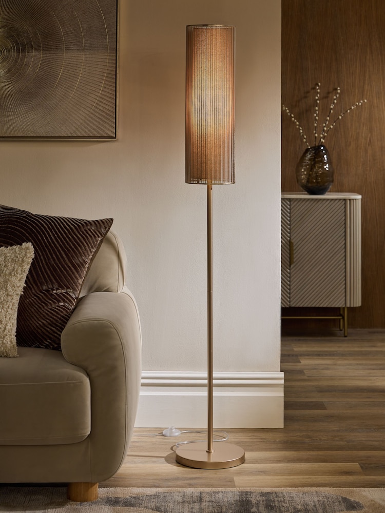 Brass Jada Floor Lamp - Image 1 of 7