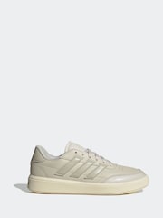 adidas Grey/Ecru adidas Court Block Animal Trainers - Image 1 of 6