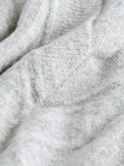 Grey V-Neck Cable Tank - Image 7 of 7