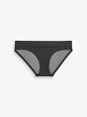 Black Brazilian Bonded Mesh No VPL Knickers - Image 5 of 6