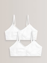 White 2 Pack Seam Free Crop Tops (7-16yrs) - Image 1 of 3