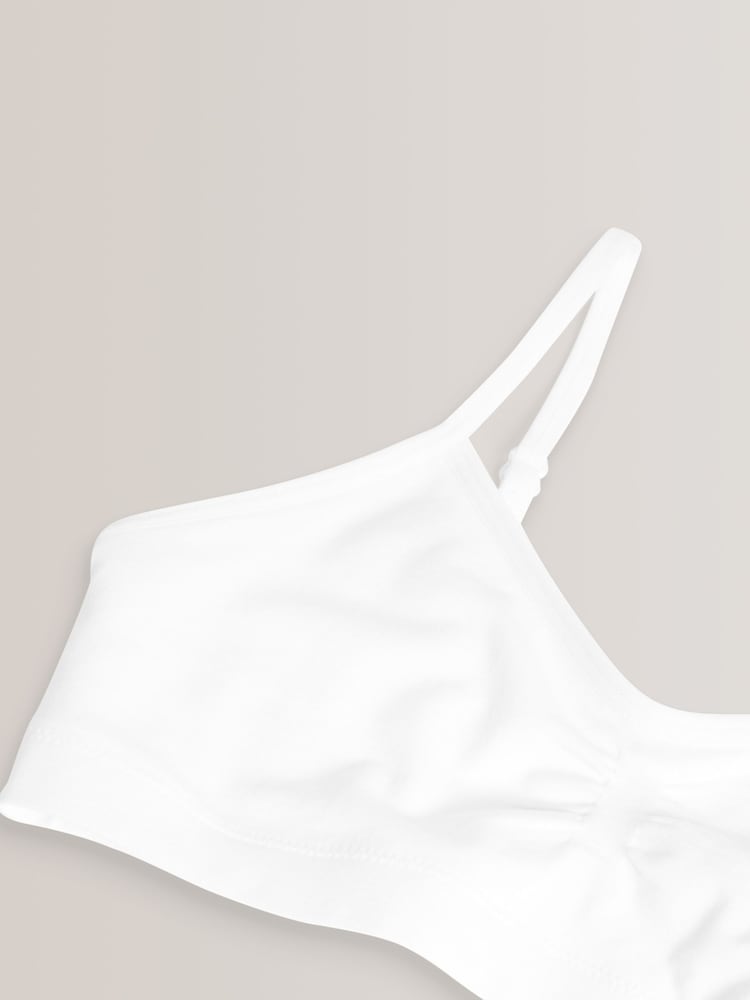 White 2 Pack Seam Free Crop Tops (7-16yrs) - Image 3 of 3