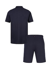 Luke 1977 Blue New Mead Polo Shirt and Shorts Set - Image 4 of 6