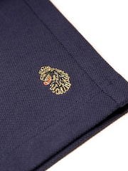 Luke 1977 Blue New Mead Polo Shirt and Shorts Set - Image 6 of 6