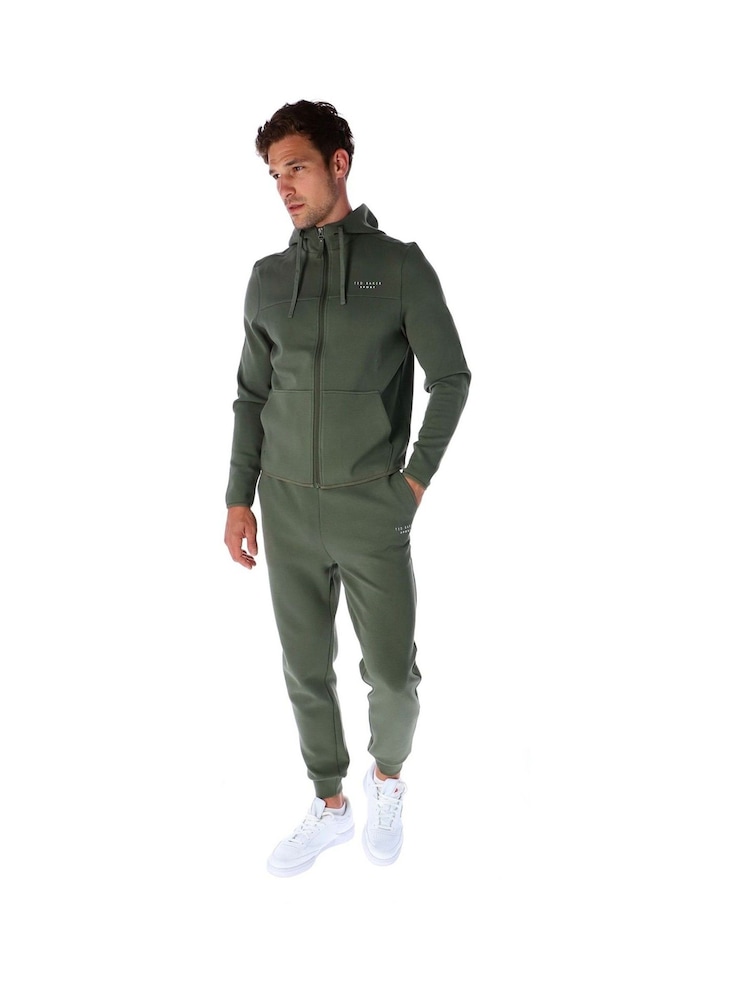 Ted Baker Sport Green Michael Essentials Zip Hoodie - Image 3 of 3 Ted Baker Sport Green Michael Essentials Zip Hoodie - Image 3 of 3