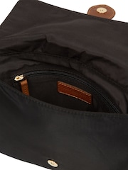 Pure Luxuries London Black/Brown 'Alizee' Canvas & Leather Cross-Body Bag - Image 5 of 6