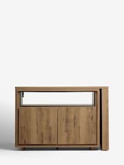 Dark Natural Bronx Oak Effect Swivel Desk - Image 7 of 11