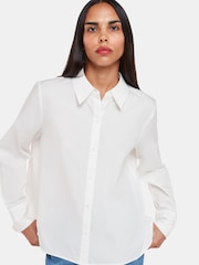 Whistles White Boxy 100% Cotton Shirt - Image 1 of 5