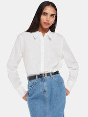 Whistles White Boxy 100% Cotton Shirt - Image 3 of 5