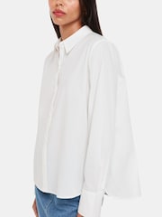 Whistles White Boxy 100% Cotton Shirt - Image 4 of 5