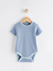 Blue/Neutral Dino Baby Jersey Dungarees and Bodysuit Set (0mths-2yrs) - Image 3 of 8