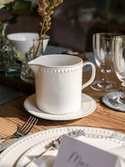 Mary Berry White Signature Gravy Boat And Saucer - Image 1 of 4