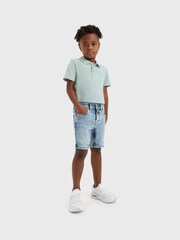 Levi's® Blue Skinny Fit Acid Wash 510 Denim Shorts - Image 1 of 8