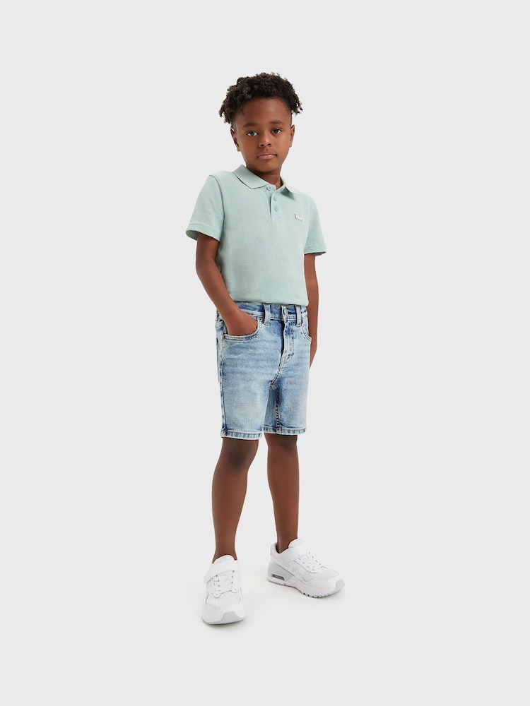 Levi's® Blue Skinny Fit Acid Wash 510 Denim Shorts - Image 1 of 8