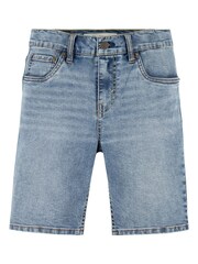 Levi's® Blue Skinny Fit Acid Wash 510 Denim Shorts - Image 4 of 8