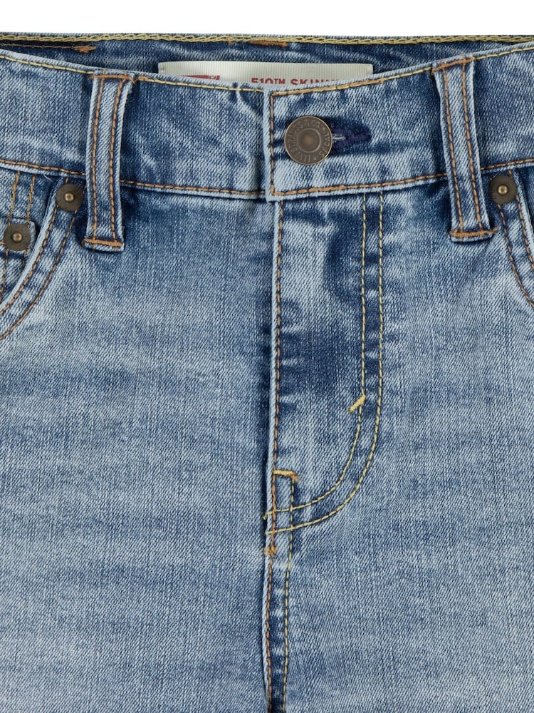 Levi's® Blue Skinny Fit Acid Wash 510 Denim Shorts - Image 8 of 8