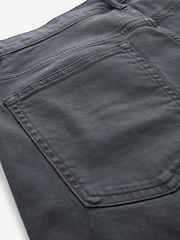 Rauchgrau - Stückgefärbte Denim-Shorts - Bild 8 von 9