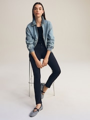 Washed Black Low Skinny Jeans - Image 1 of 7