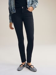 Washed Black Low Skinny Jeans - Image 2 of 7