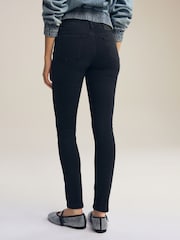 Washed Black Low Skinny Jeans - Image 3 of 7