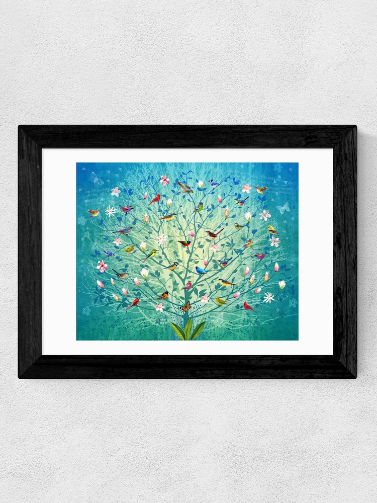 Black The Singing Tree by Fiona Watson Framed Print - Image 4 of 4