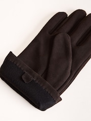 Lakeland Leather Brown Richard Suede and Leather Gloves - Image 2 of 3
