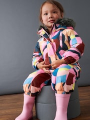 Multi Shapes Waterproof Printed Snowsuit (3mths-7yrs) - Image 2 of 8