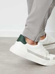 Threadbare Grey Luxe Pull-On Seam Detail Stretch Trousers - Image 4 of 4
