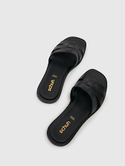 Schuh Tierney Leather Sliders - Image 4 of 4
