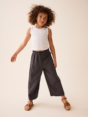 White Boxy Rib Vest (3-16yrs) - Image 1 of 7