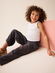 White Boxy Rib Vest (3-16yrs) - Image 2 of 7