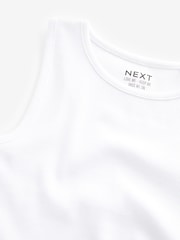 White Boxy Rib Vest (3-16yrs) - Image 7 of 7