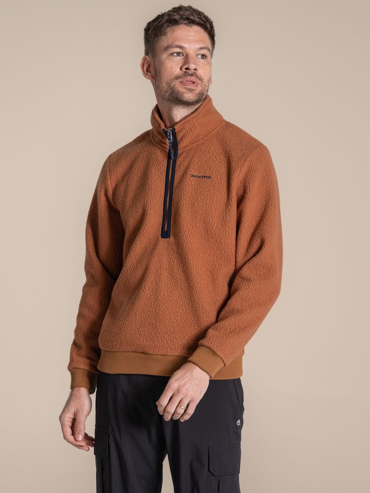 Craghoppers Orange Cormorant Half Zip Fleece - Image 1 of 6 Craghoppers Orange Cormorant Half Zip Fleece - Image 1 of 6