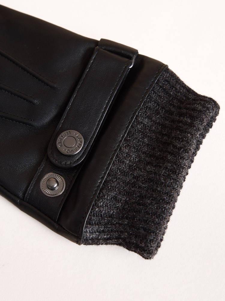 Lakeland Leather Black Mathew Gloves - Image 2 of 3 Lakeland Leather Black Mathew Gloves - Image 2 of 3