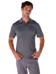 Ted Baker Sport Grey Essential Polo Shirt - Image 1 of 4
