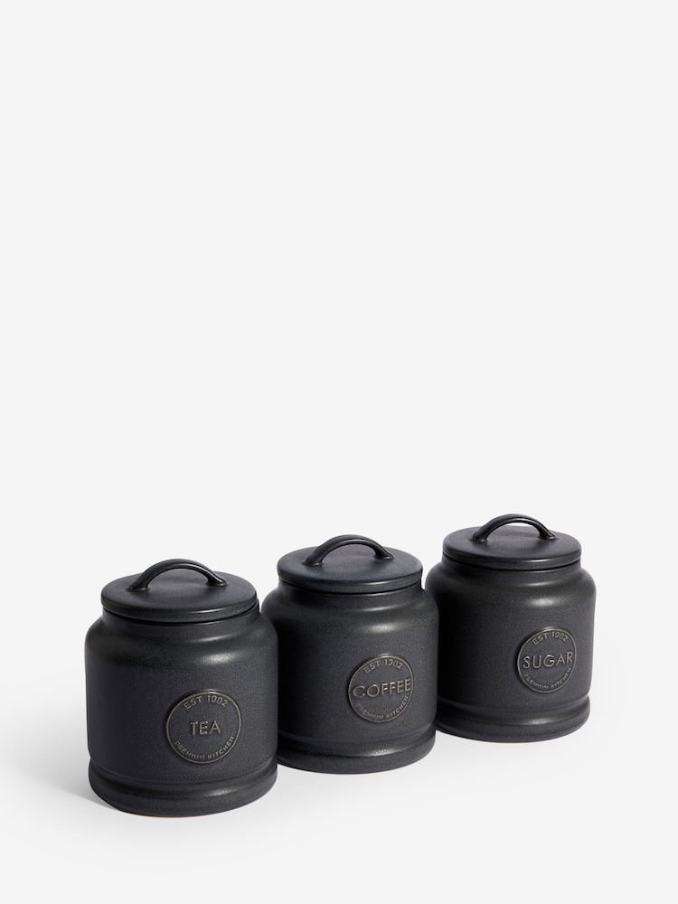 Black Country Badge Set of 3 Storage Jars - Image 4 of 5