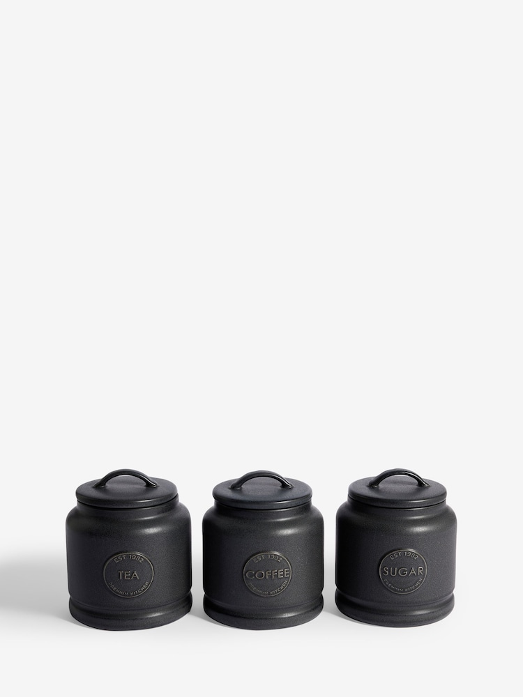 Black Country Badge Set of 3 Storage Jars - Image 5 of 5