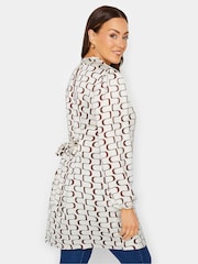 M&Co Cream High Neck Tie Tunic - Image 4 of 5
