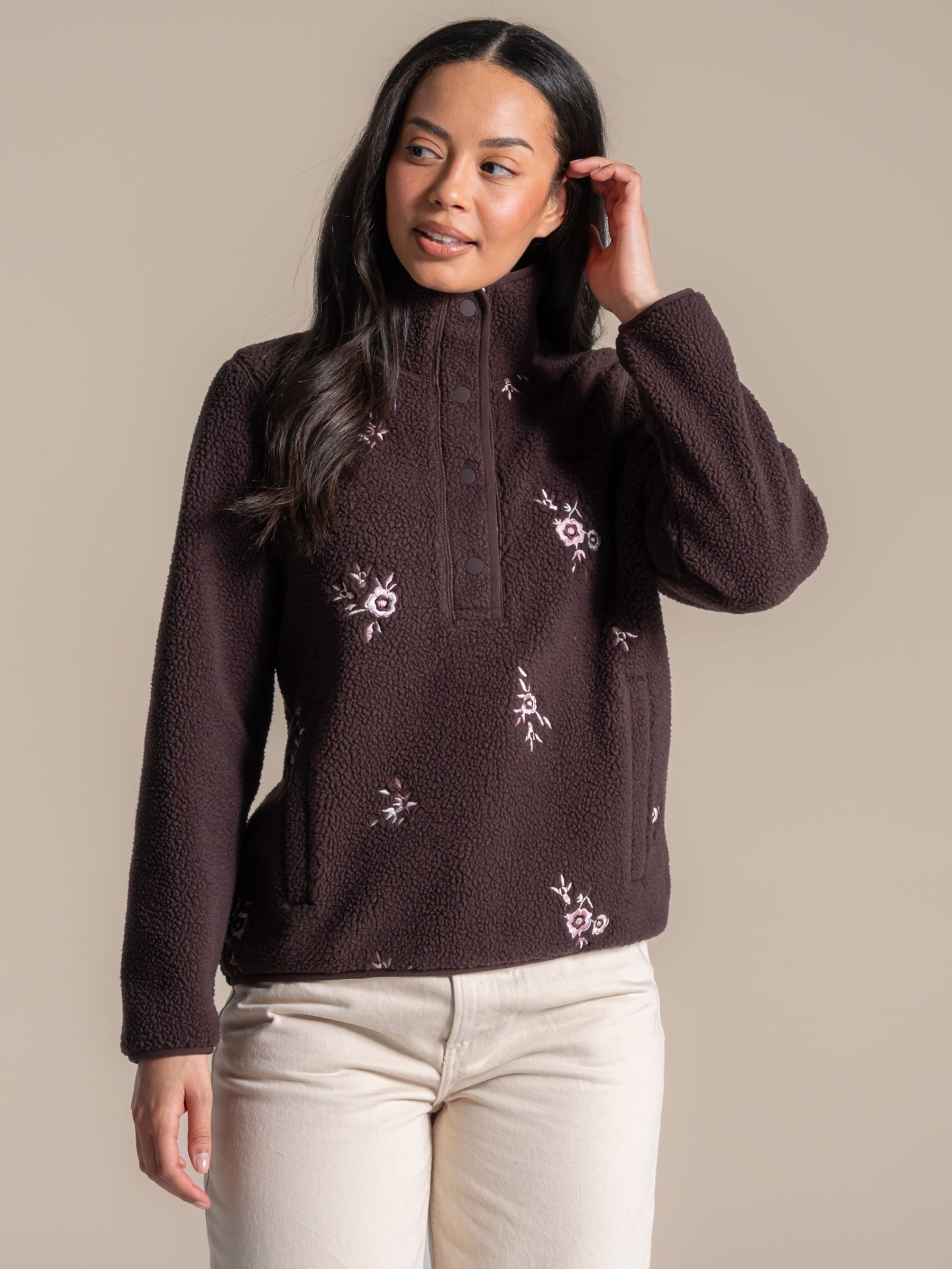 Craghoppers Womens Rosemary II Half Placket Overhead Fleece, Brown, Size 20, Women - Image 6