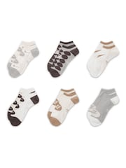 Natural - Pack de 6 calcetines invisibles ligeros para uso diario de Nike - Imagen 2 de 4