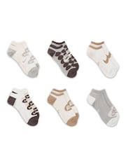 Natural - Pack de 6 calcetines invisibles ligeros para uso diario de Nike - Imagen 3 de 4