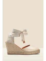 Sosandar Natural Leather Perla Wedge Espadrille - Image 1 of 4