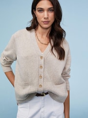 Baukjen Cream Diem Wool Cardigan - Image 1 of 3