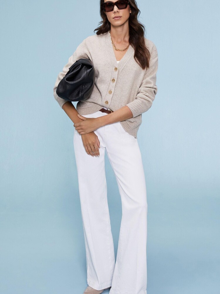 Baukjen Cream Diem Wool Cardigan - Image 2 of 3